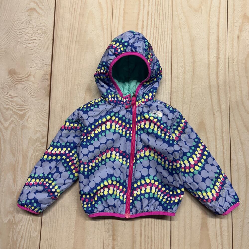 The North Face Baby Girls 18-24M Reversible Perrito Insulated Hooded Jacket - Picture 4 of 7